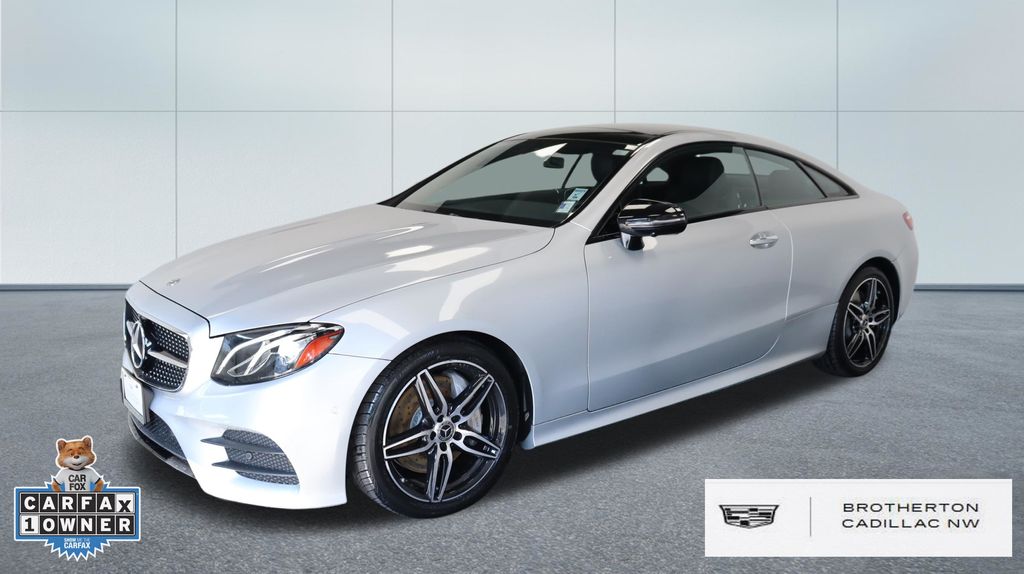 Iridium Silver Metallic 2020 Mercedes-Benz E-Class Coupe Rear-Wheel Drive 9-Speed Automatic