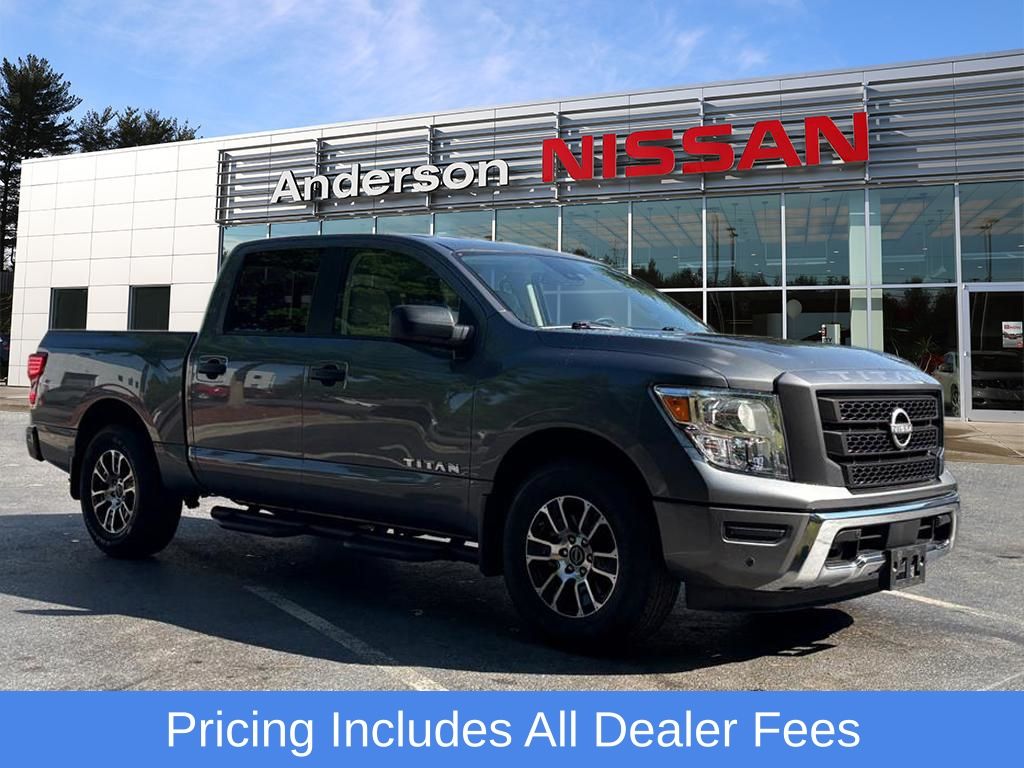 Gray (Gun Metallic) 2024 Nissan Titan Pickup Truck 4X2 9-Speed Automatic
