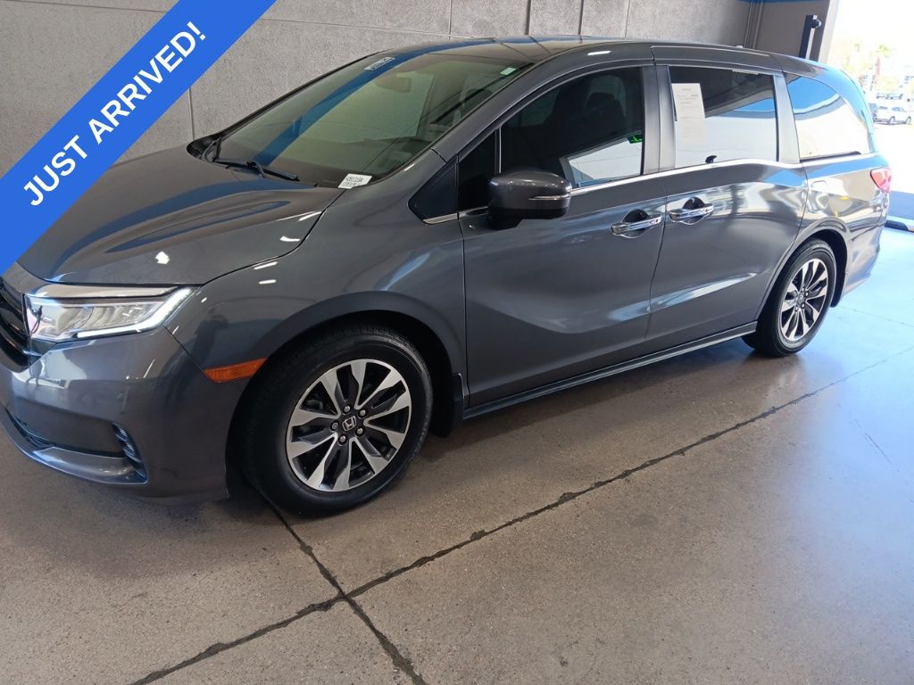 Gray (Modern Steel Metallic) 2024 Honda Odyssey EX-L FWD Minivan Front-Wheel Drive Automatic