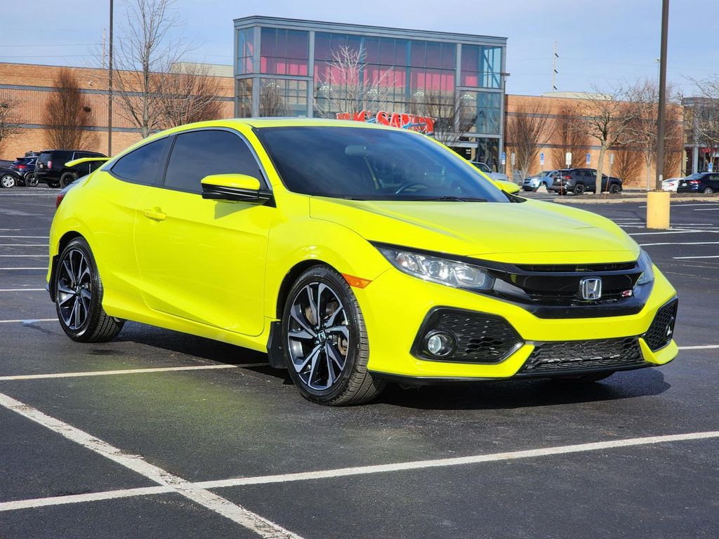 Certified Used 2019 Yellow Honda Si image 2