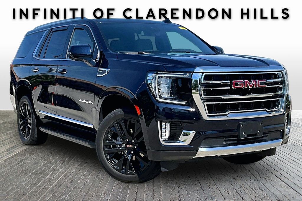 Midnight Blue Metallic 2024 GMC Yukon SLT 4WD SUV / Crossover Four-Wheel Drive