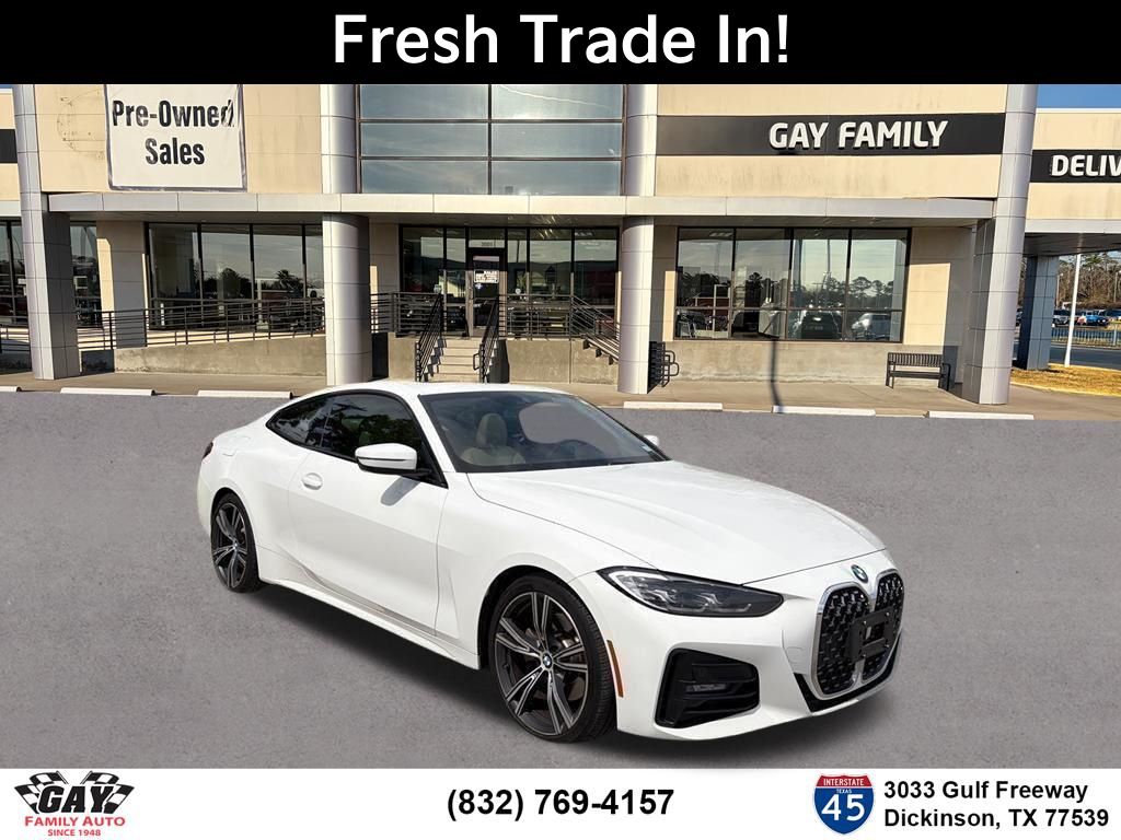Alpine White 2021 BMW 4 Series 430i Coupe RWD Coupe Rear-Wheel Drive 8-Speed Automatic