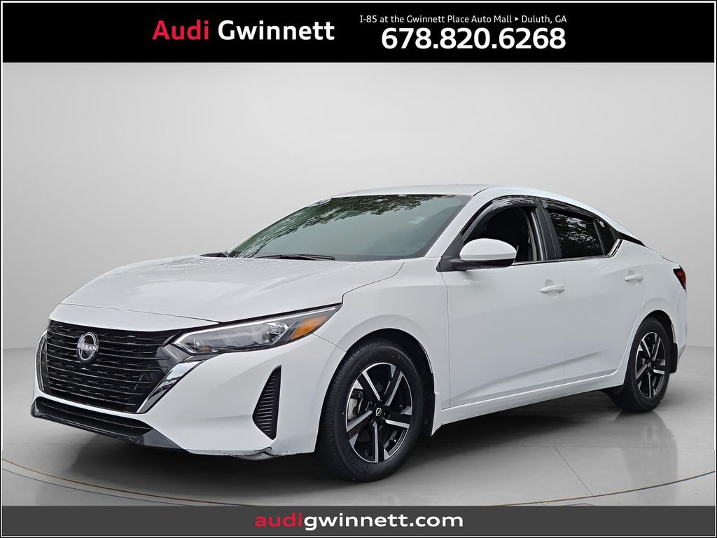 White (Fresh Powder) 2024 Nissan Sentra Sedan Front-Wheel Drive Continuously Variable Transmission