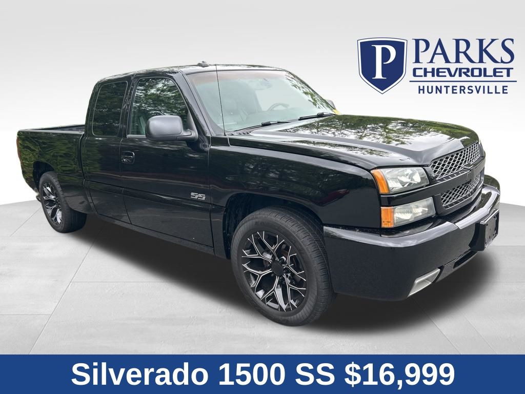 Black 2003 Chevrolet Silverado SS Extended Cab AWD Pickup Truck All-Wheel Drive 4-Speed Automatic Overdrive