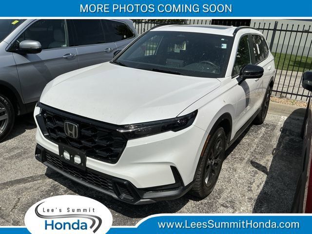 Platinum White Pearl 2024 Honda CR-V Hybrid Sport AWD SUV / Crossover All-Wheel Drive Continuously Variable Transmission