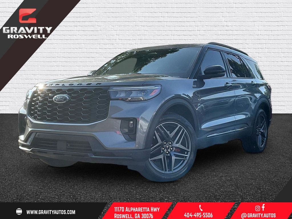 Carbonized Gray Metallic 2025 Ford Explorer SUV / Crossover All-Wheel Drive Automatic