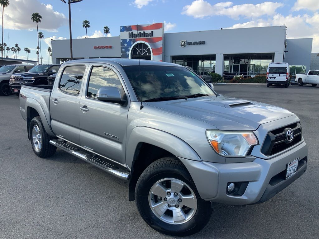 Silver Sky 2014 Toyota Tacoma PreRunner Double Cab V6 SB Pickup Truck 4X2 5-Speed Automatic