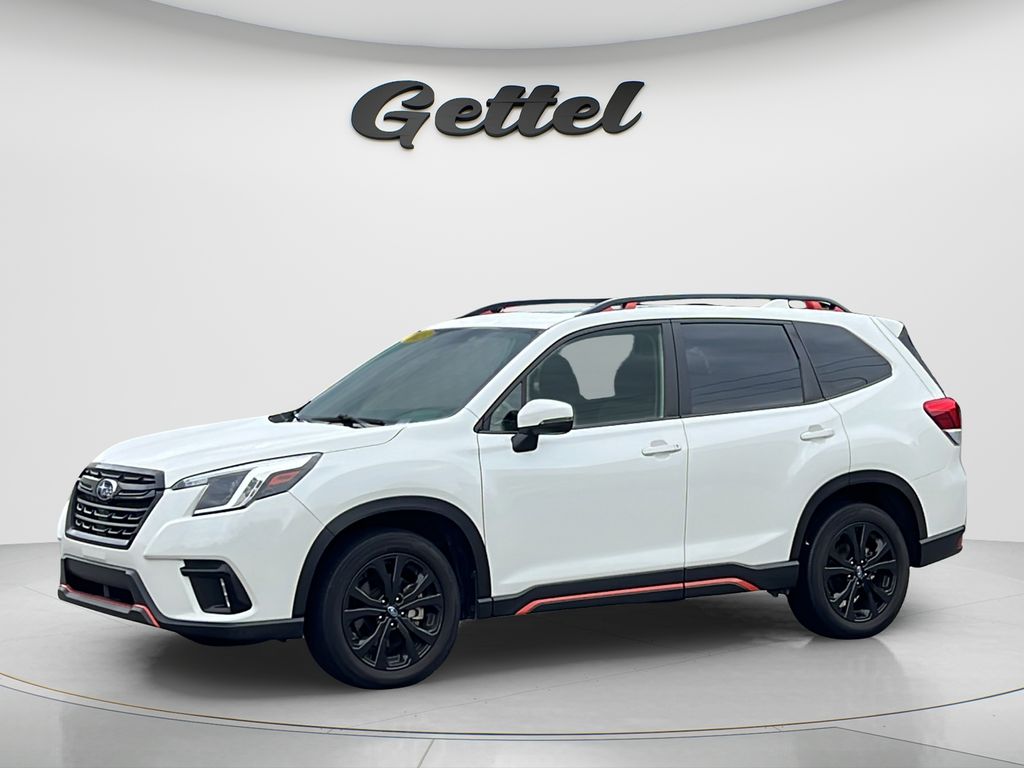 Crystal White Pearl 2023 Subaru Forester SUV / Crossover All-Wheel Drive Continuously Variable Transmission