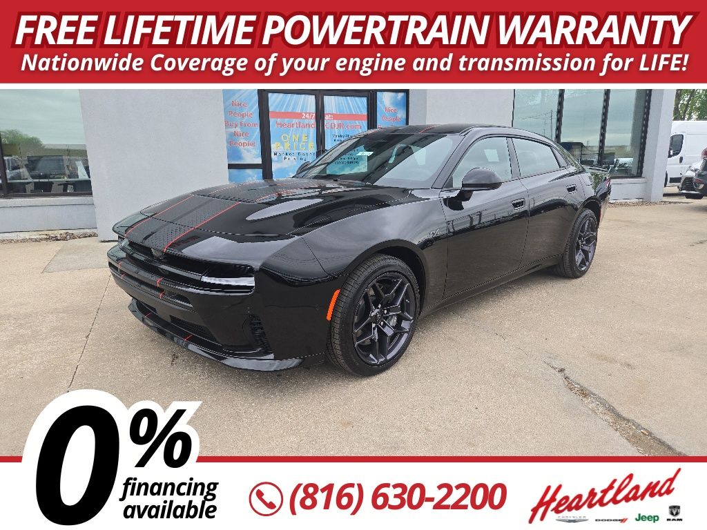 Diamond Black Crystal Pearlcoat 2026 Dodge Charger R/T Sedan AWD Sedan All-Wheel Drive 8-Speed Automatic