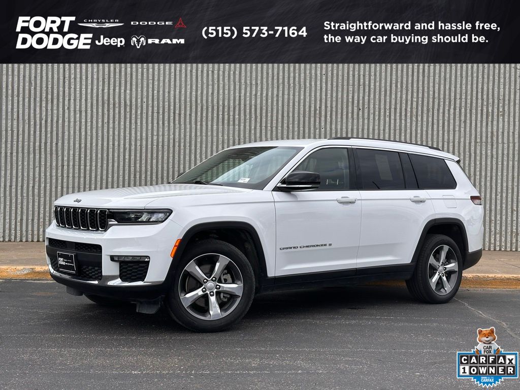 Bright White Clearcoat 2021 Jeep Grand Cherokee L Limited 4WD SUV / Crossover Four-Wheel Drive 8-Speed Automatic