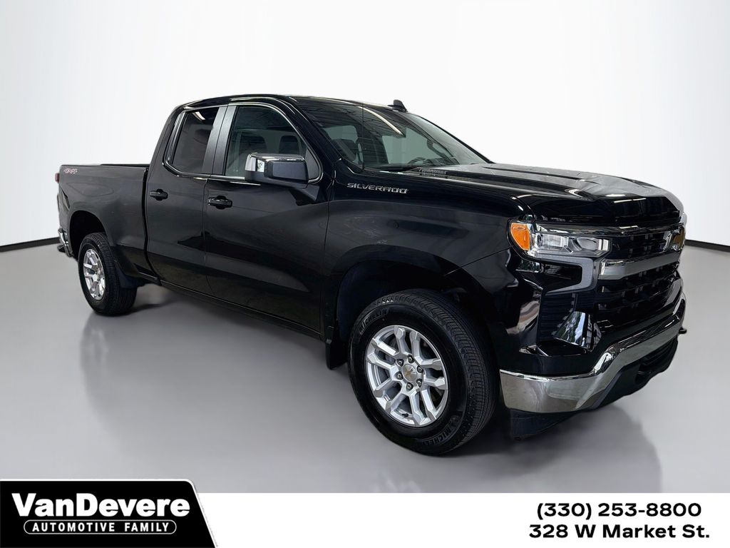 Black 2024 Chevrolet Silverado 1500 Pickup Truck Four-Wheel Drive 8-Speed Automatic