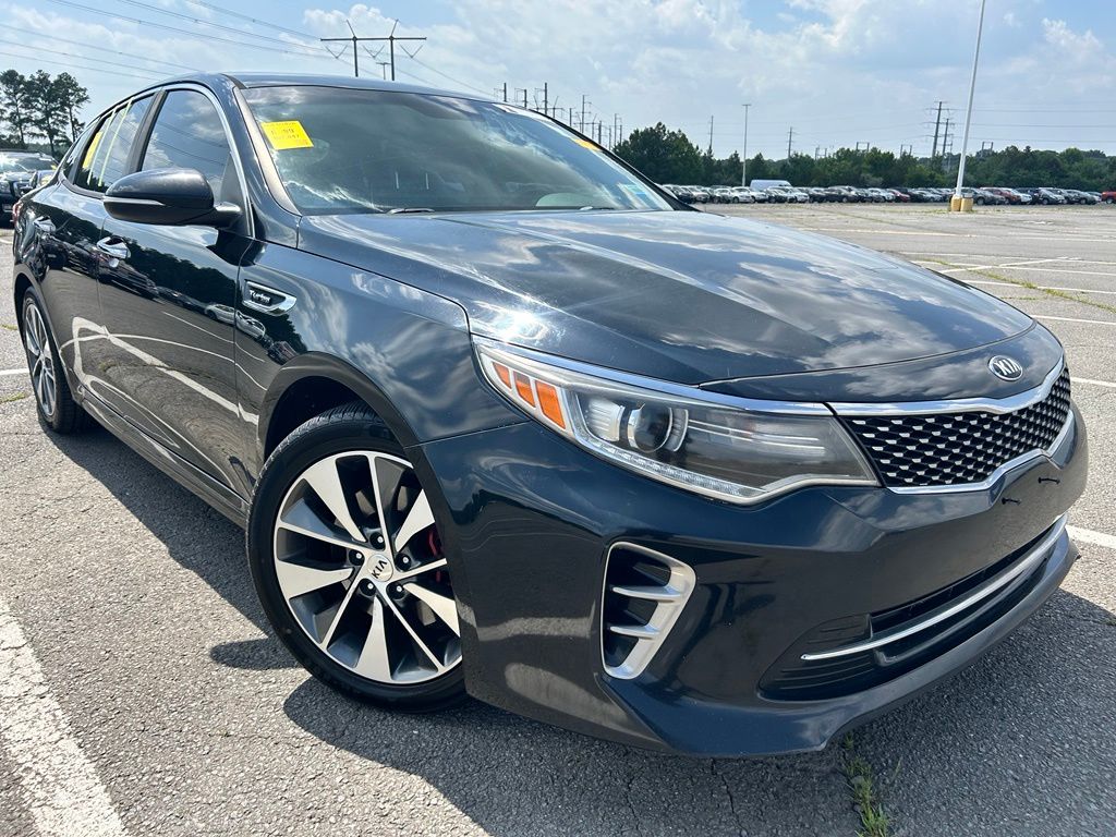 Ebony Black 2016 Kia Optima Sedan Front-Wheel Drive 6-Speed Automatic
