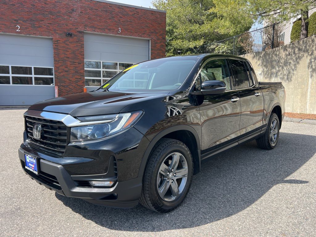 Black 2022 Honda Ridgeline RTL-E AWD Pickup Truck All-Wheel Drive 9-Speed Automatic
