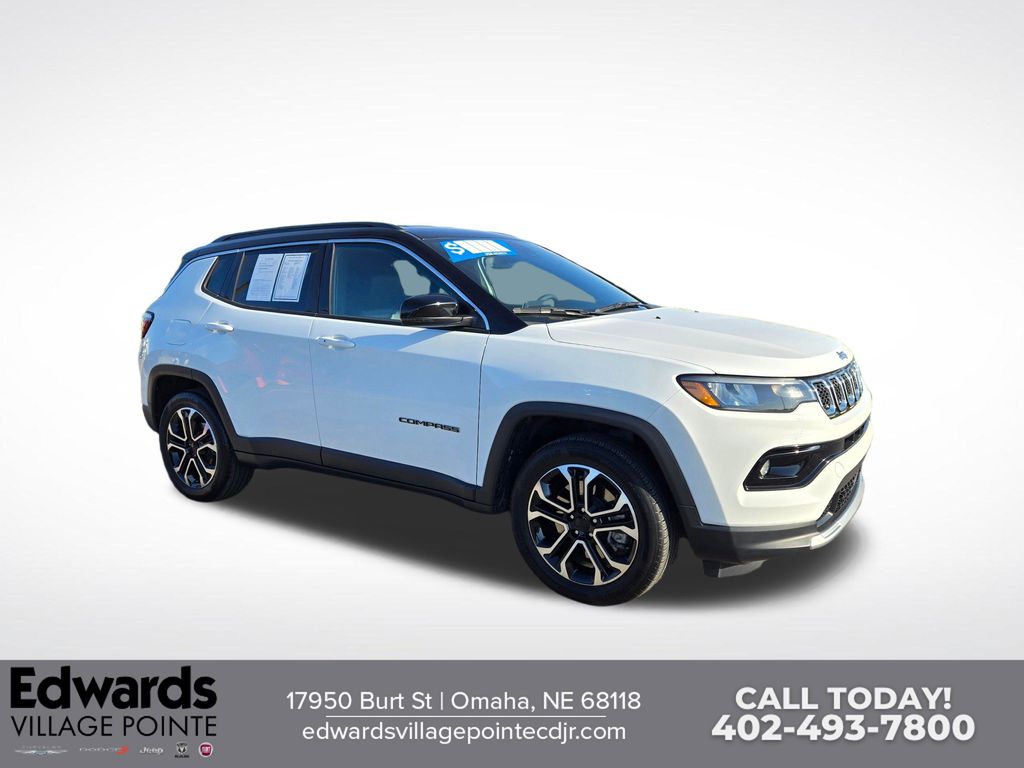 Bright White Clearcoat 2023 Jeep Compass SUV / Crossover Four-Wheel Drive 8-Speed Automatic