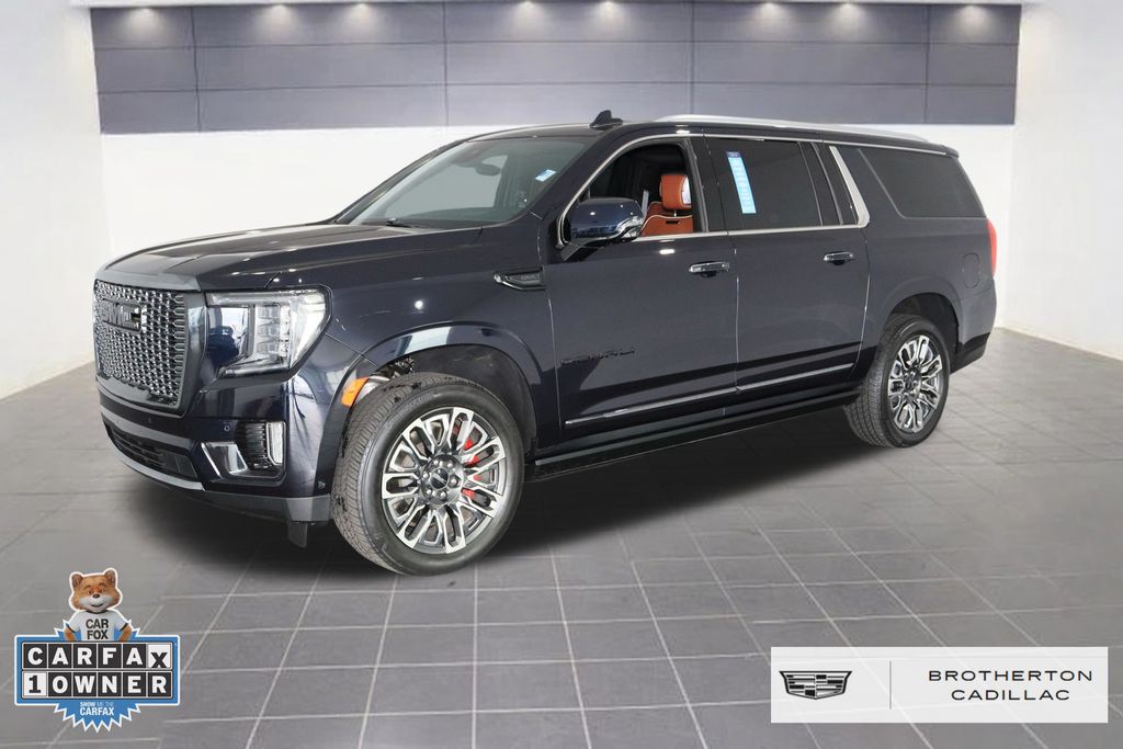 Midnight Blue Metallic 2023 GMC Yukon XL Denali Ultimate 4WD SUV / Crossover Four-Wheel Drive