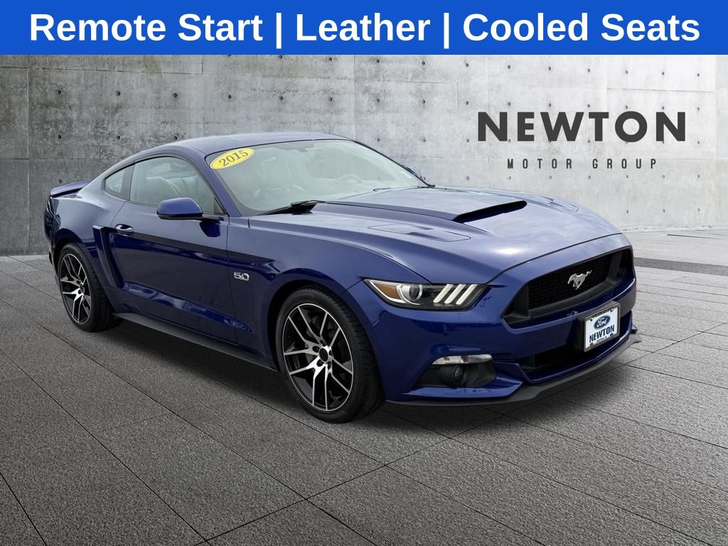 Kona Blue Metallic 2015 Ford Mustang GT Premium Coupe RWD Coupe Rear-Wheel Drive 6-Speed Automatic