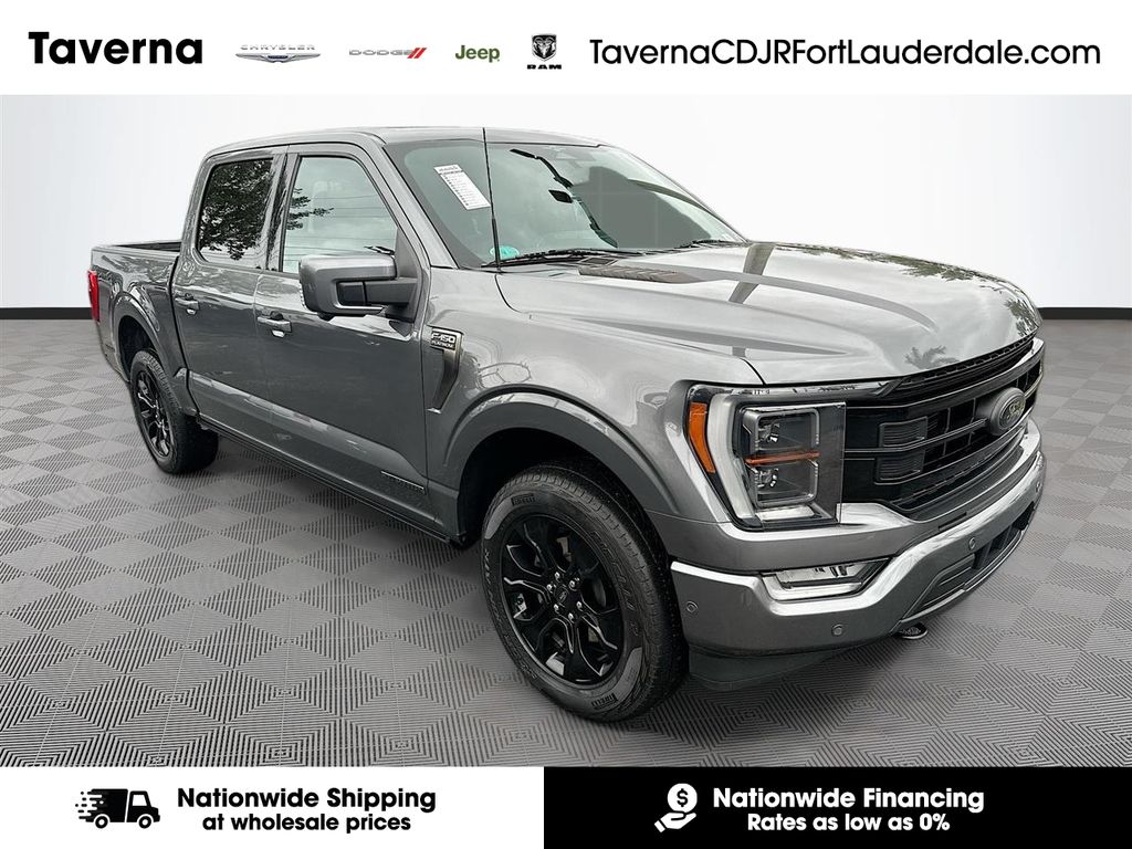 Gray Metallic 2023 Ford F-150 Platinum SuperCrew 4WD Pickup Truck Four-Wheel Drive Automatic