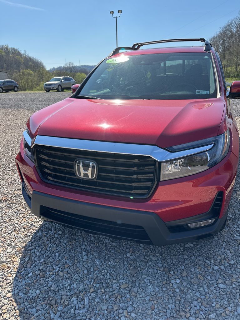 Radiant Red Metallic II 2023 Honda Ridgeline RTL-E AWD Pickup Truck All-Wheel Drive 9-Speed Automatic