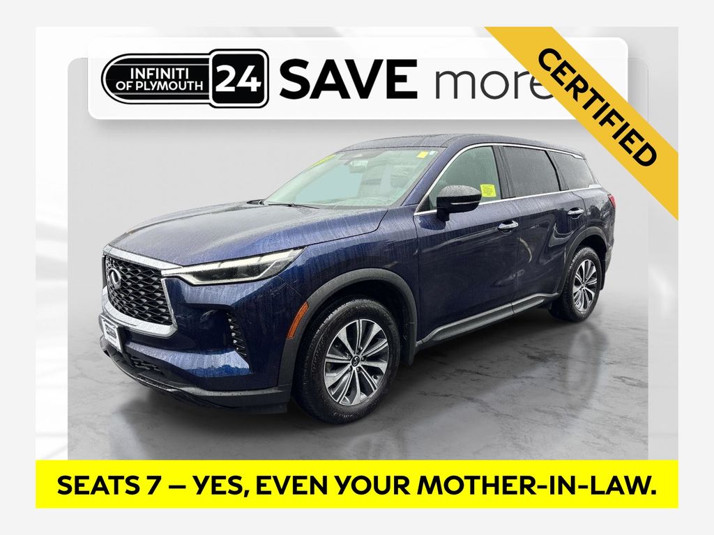 Blue 2024 INFINITI QX60 SUV / Crossover All-Wheel Drive 9-Speed Automatic