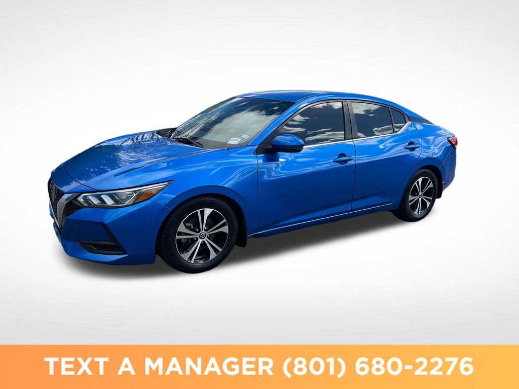 Electric Blue Metallic 2020 Nissan Sentra SV FWD Sedan Front-Wheel Drive Continuously Variable Transmission