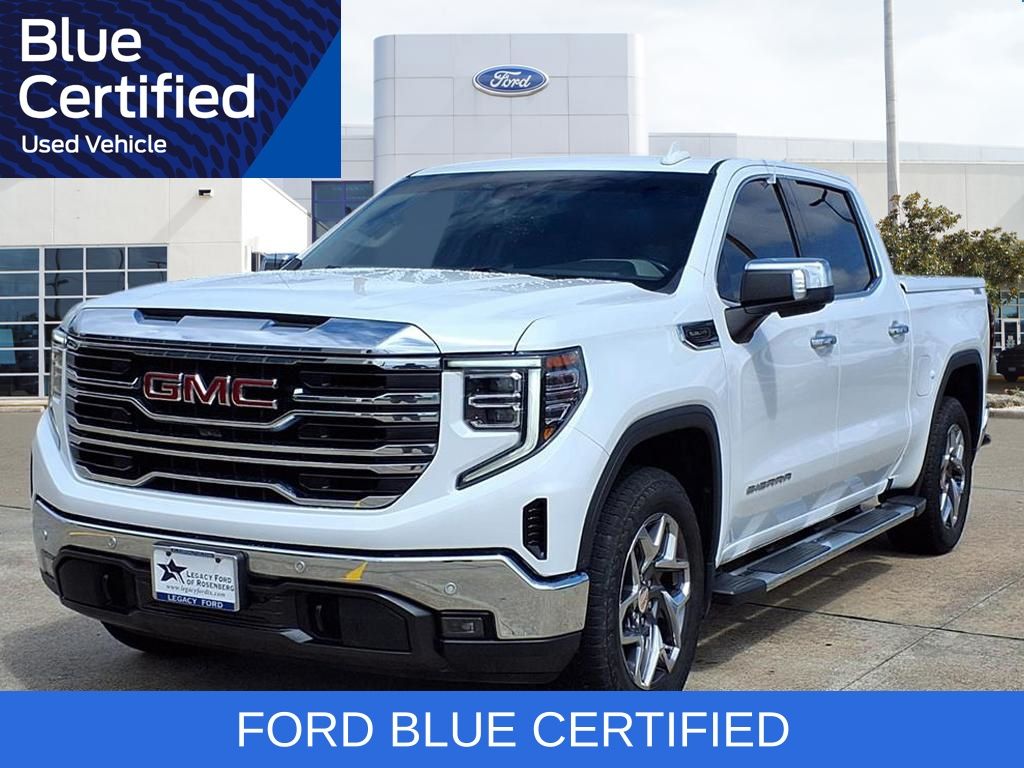 2022 GMC Sierra 1500 SLT White at Classic Chevrolet Galveston