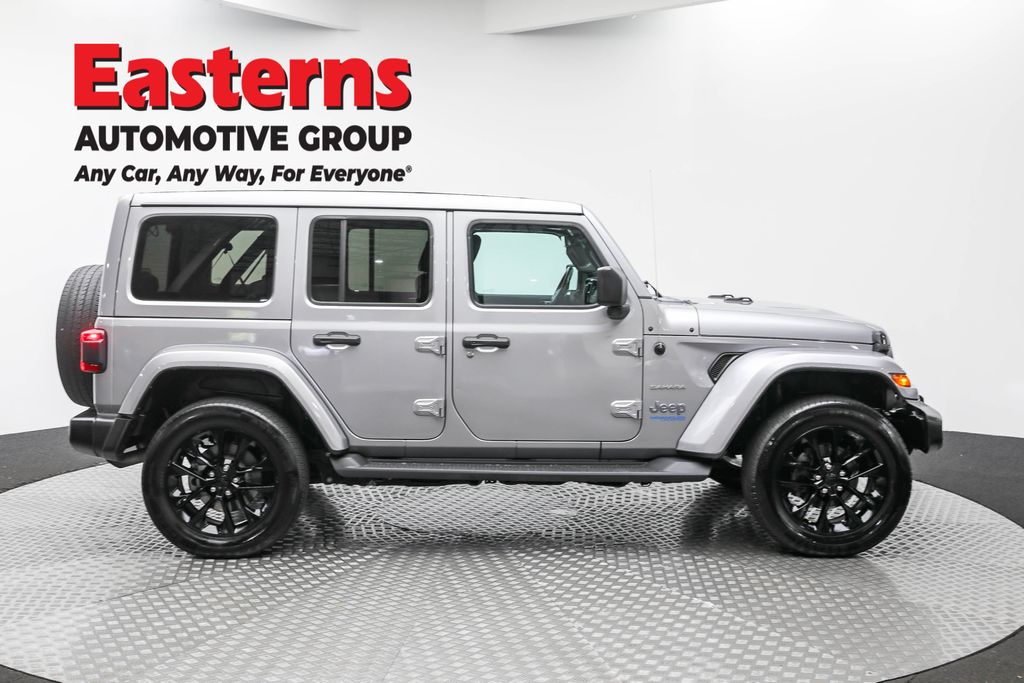Used 2021 Silver Jeep Unlimited Sahara 4xe image 4