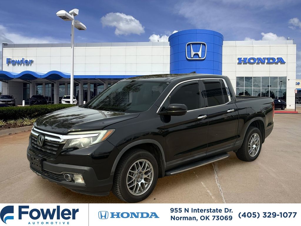 Black 2017 Honda Ridgeline Pickup Truck All-Wheel Drive 6-Speed Automatic