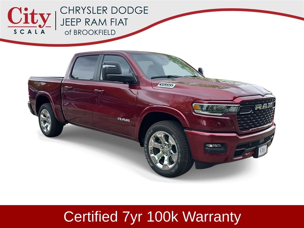 Delmonico Red Pearlcoat 2026 RAM 1500 Big Horn Crew Cab 4WD Pickup Truck Four-Wheel Drive 8-Speed Automatic