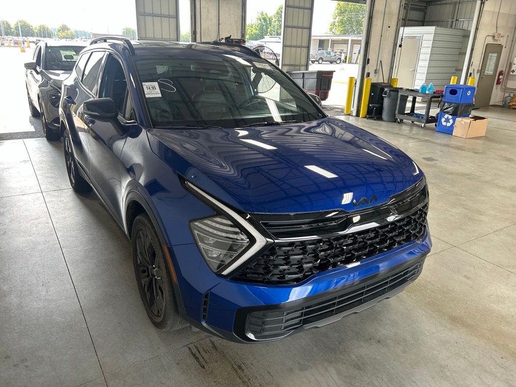 Sapphire Blue 2025 Kia Sportage X-Line AWD SUV / Crossover All-Wheel Drive 8-Speed Automatic
