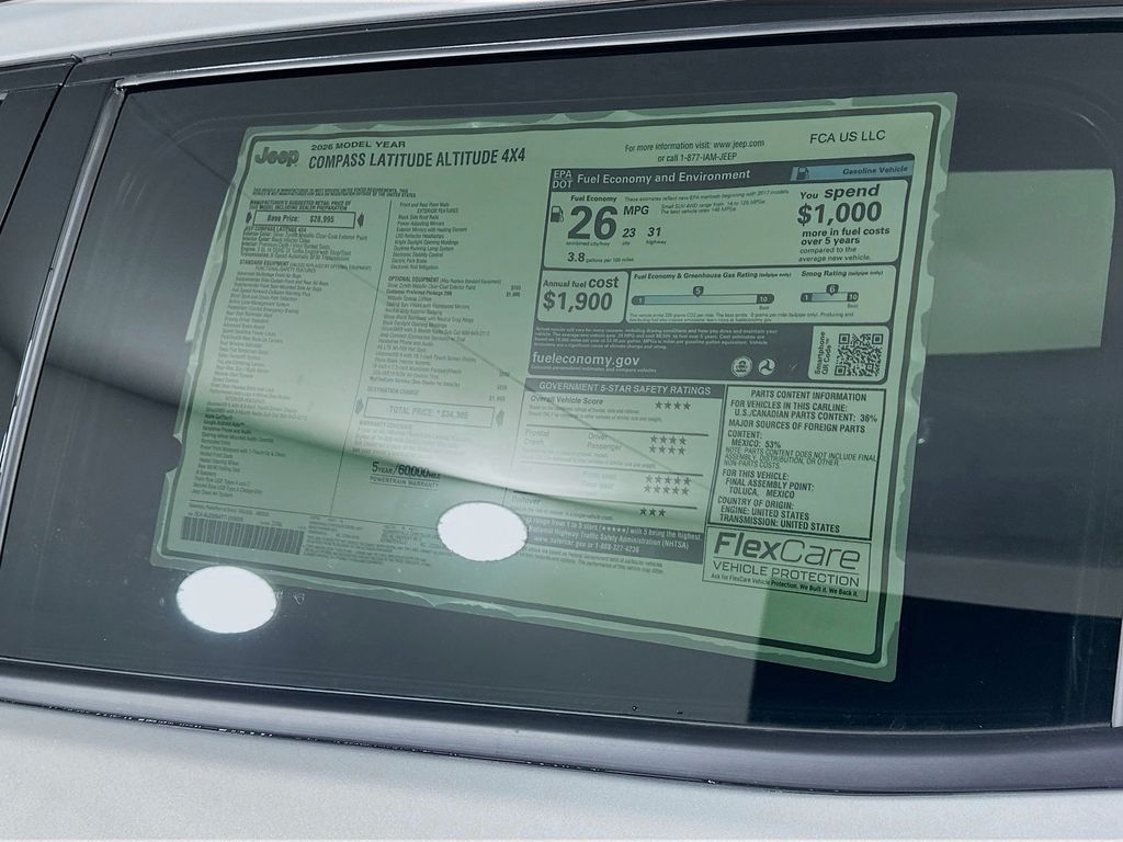 New 2026 Silver Jeep Latitude Altitude image 21