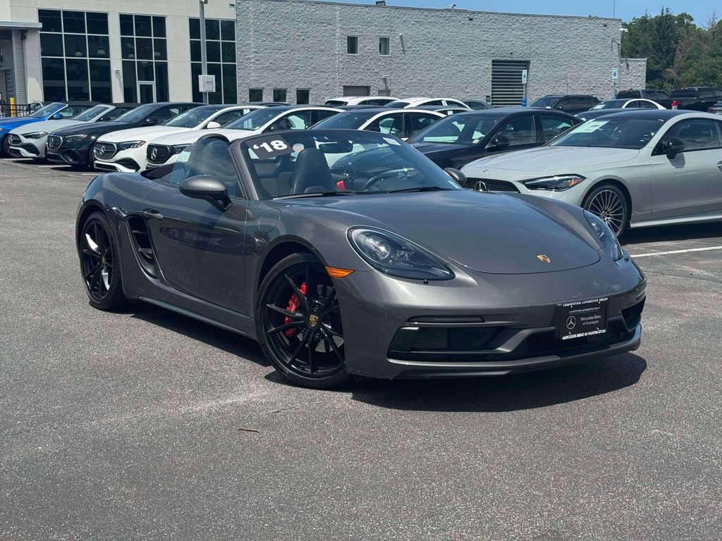 Gray (Agate Grey Metallic) 2018 Porsche 718 Boxster S RWD Convertible Rear-Wheel Drive