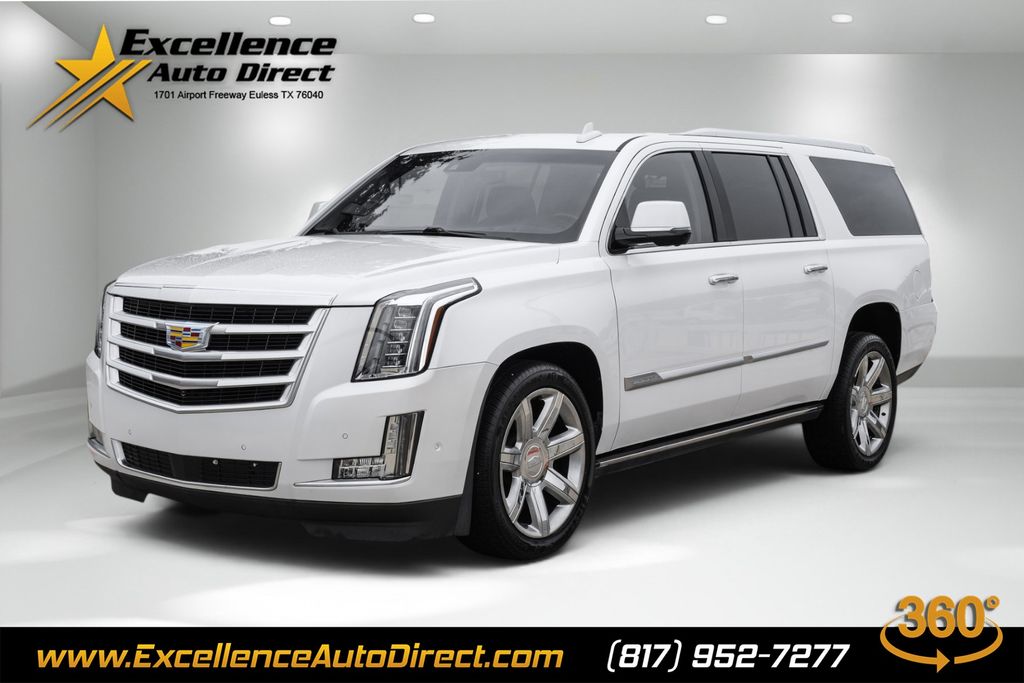 Crystal White Tricoat 2019 Cadillac Escalade ESV SUV / Crossover Rear-Wheel Drive