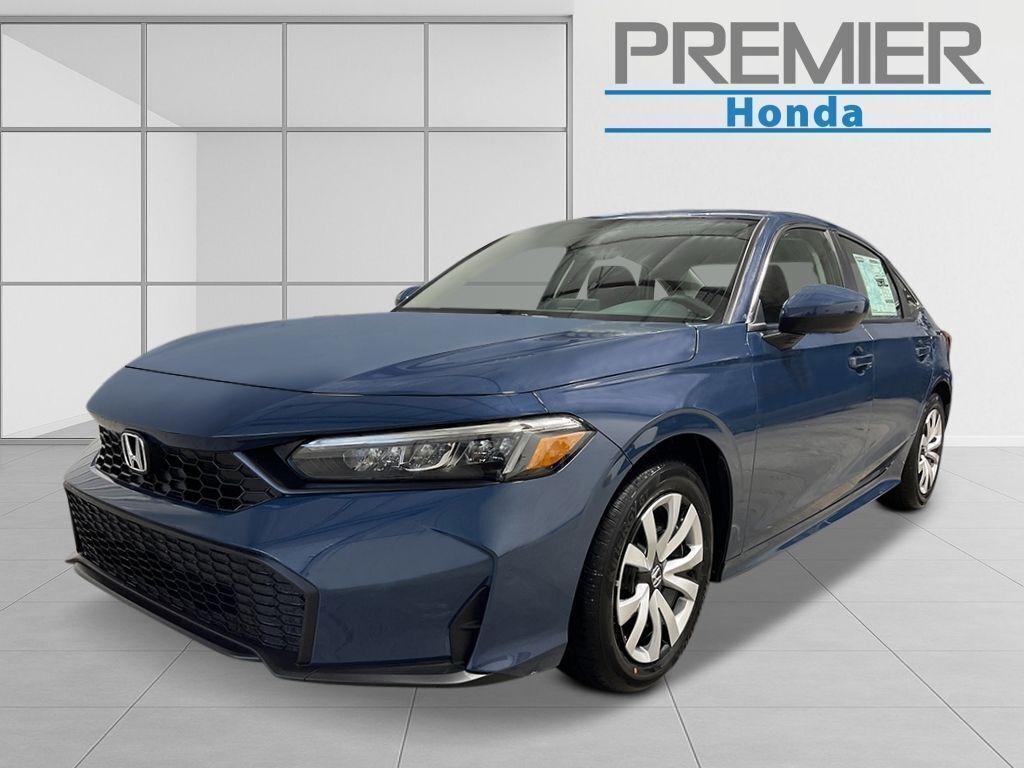 Blue Lagoon Pearl 2026 Honda Civic Sedan Front-Wheel Drive Continuously Variable Transmission