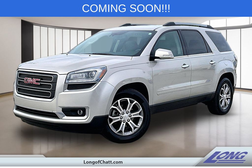 Champagne Silver Metallic 2014 GMC Acadia SLT-1 FWD SUV / Crossover Front-Wheel Drive 6-Speed Automatic