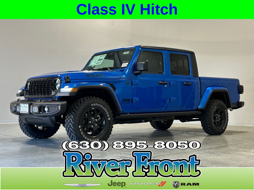 Hydro Blue Pearlcoat 2026 Jeep Gladiator Pickup Truck Four-Wheel Drive 8-Speed Automatic