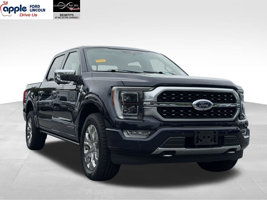 Blue Metallic 2021 Ford F-150 Pickup Truck Four-Wheel Drive Automatic