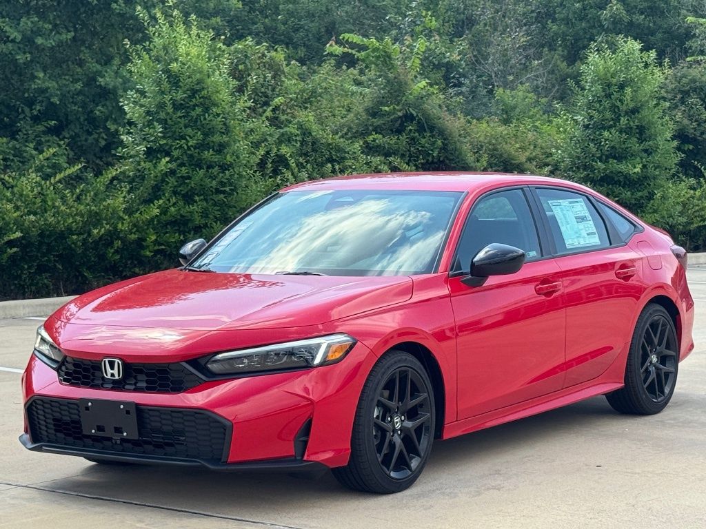 2026 Honda Civic Sport Red at Community Honda