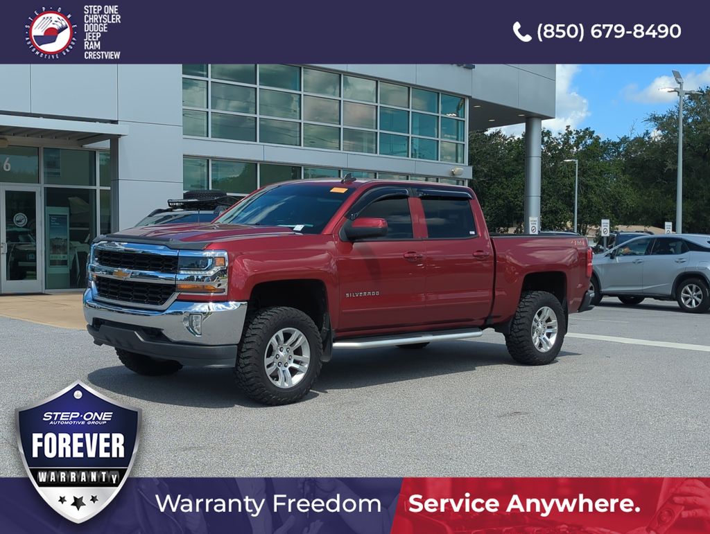 Cajun Red Tintcoat 2018 Chevrolet Silverado 1500 Pickup Truck Four-Wheel Drive 6-Speed Automatic Overdrive