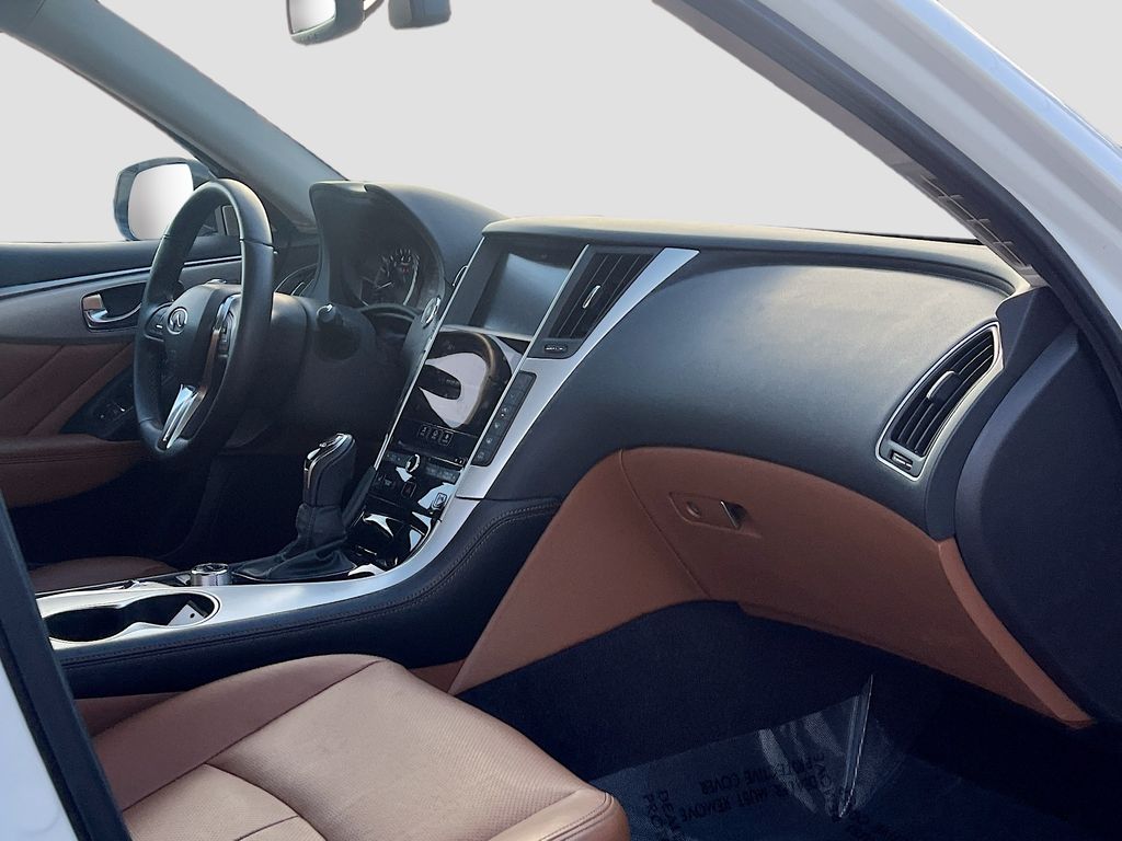 2024 INFINITI Q50 LUXE White at AutoSavvy Houston Southwest