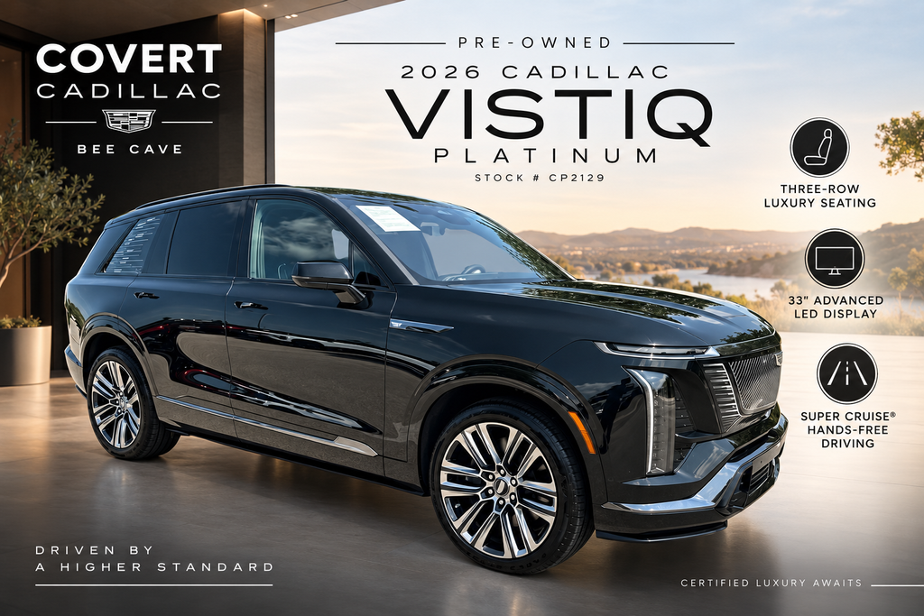 Black Metallic 2026 Cadillac VISTIQ SUV / Crossover All-Wheel Drive 1-Speed Automatic