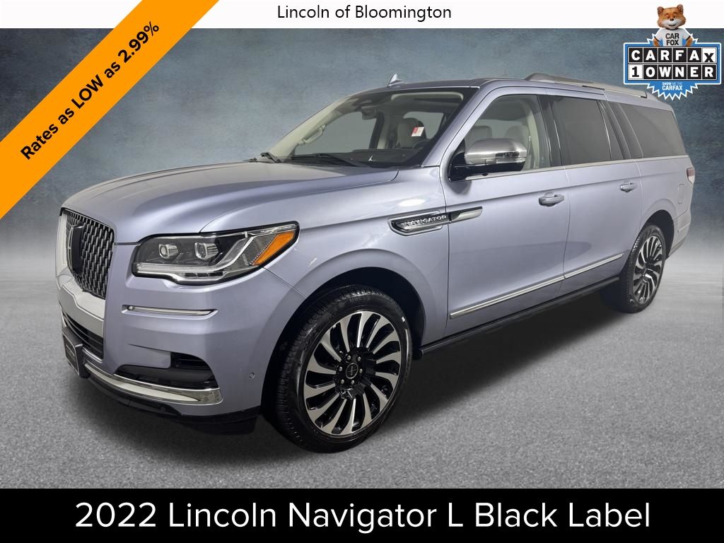 Chroma Crystal Blue Metallic Premium Colorant 2022 Lincoln Navigator L Black Label 4WD SUV / Crossover Four-Wheel Drive Automatic