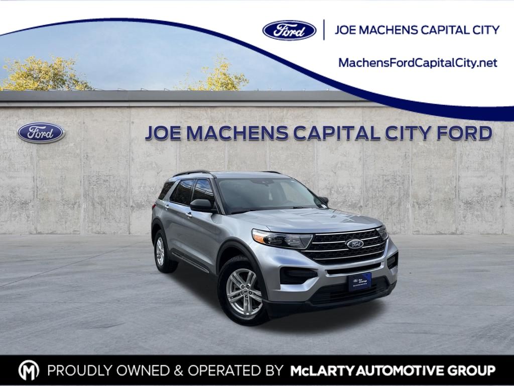 Iconic Silver Metallic 2023 Ford Explorer XLT AWD SUV / Crossover All-Wheel Drive Automatic