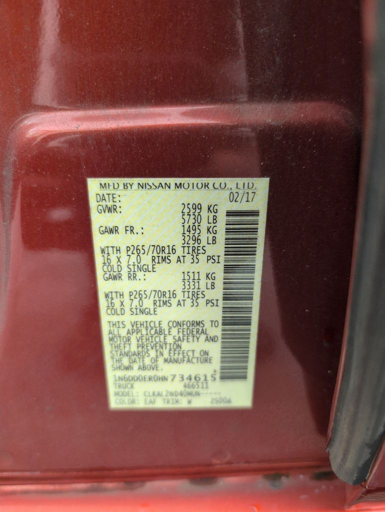 Certified Used 2017 Red Nissan SV image 37