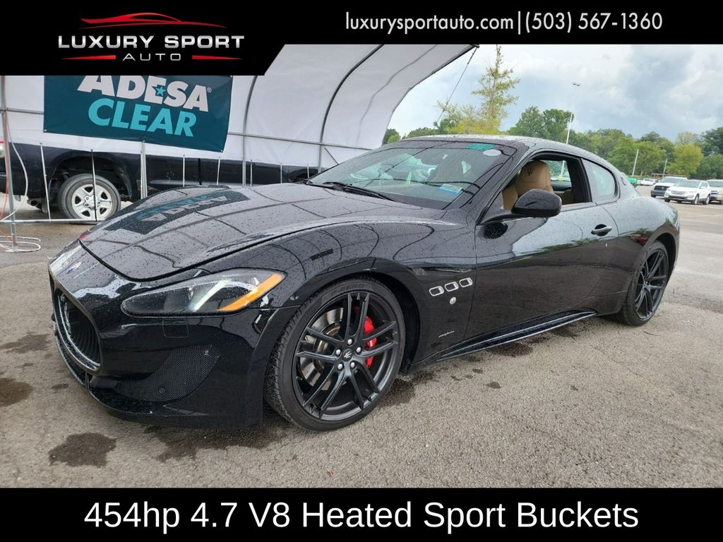 Black 2015 Maserati GranTurismo Coupe Rear-Wheel Drive 6-Speed Automatic Overdrive