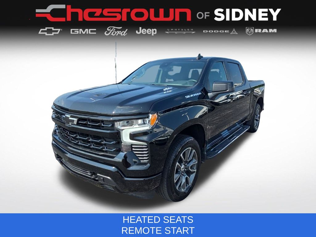 Black 2025 Chevrolet Silverado 1500 Pickup Truck Four-Wheel Drive Automatic