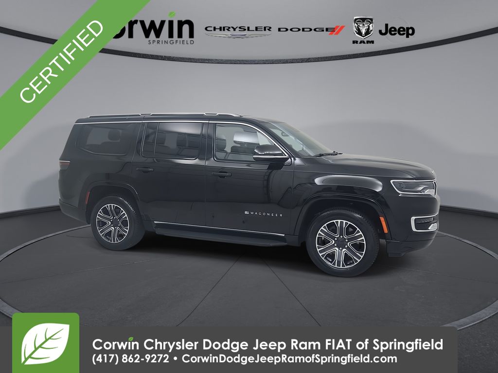 Diamond Black Crystal Pearlcoat 2024 Jeep Wagoneer Series II 4WD SUV / Crossover Four-Wheel Drive 8-Speed Automatic
