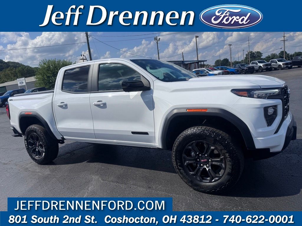White 2025 GMC Canyon Pickup Truck Four-Wheel Drive 8-Speed Automatic