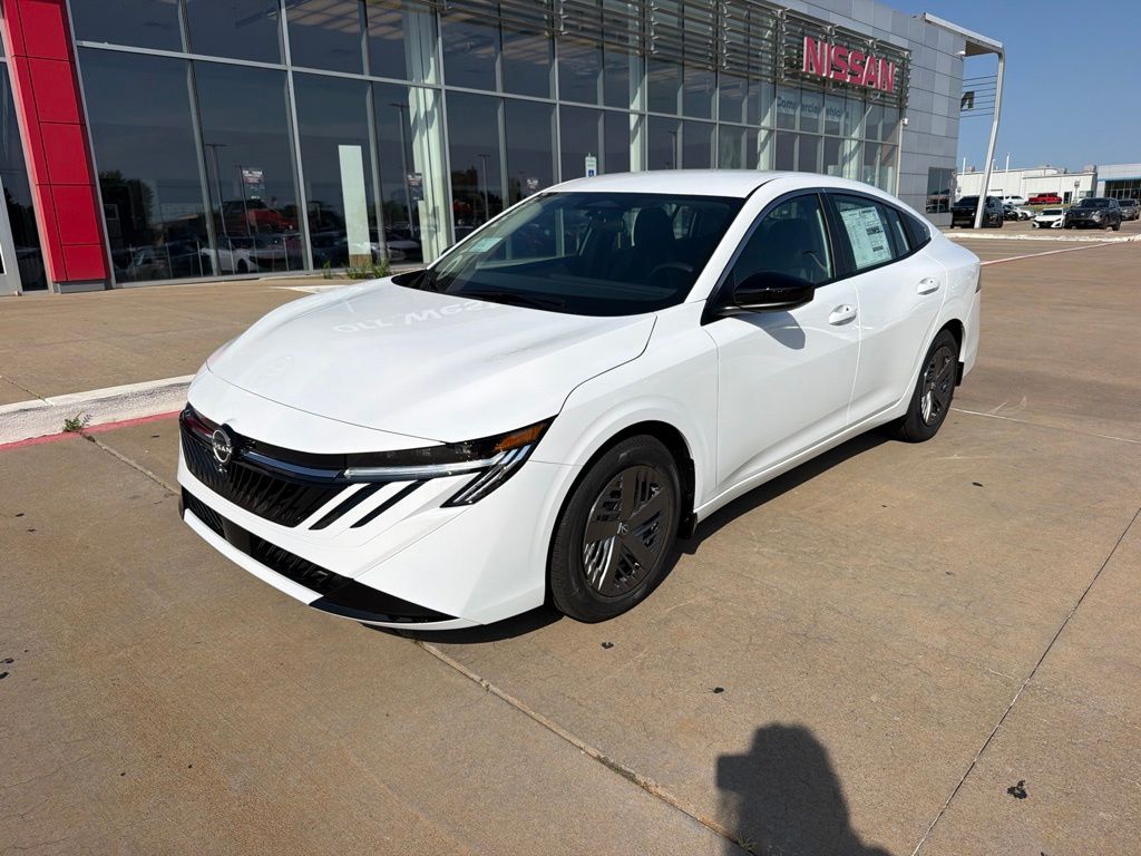 White (Fresh Powder) 2026 Nissan Sentra Sedan Front-Wheel Drive Continuously Variable Transmission