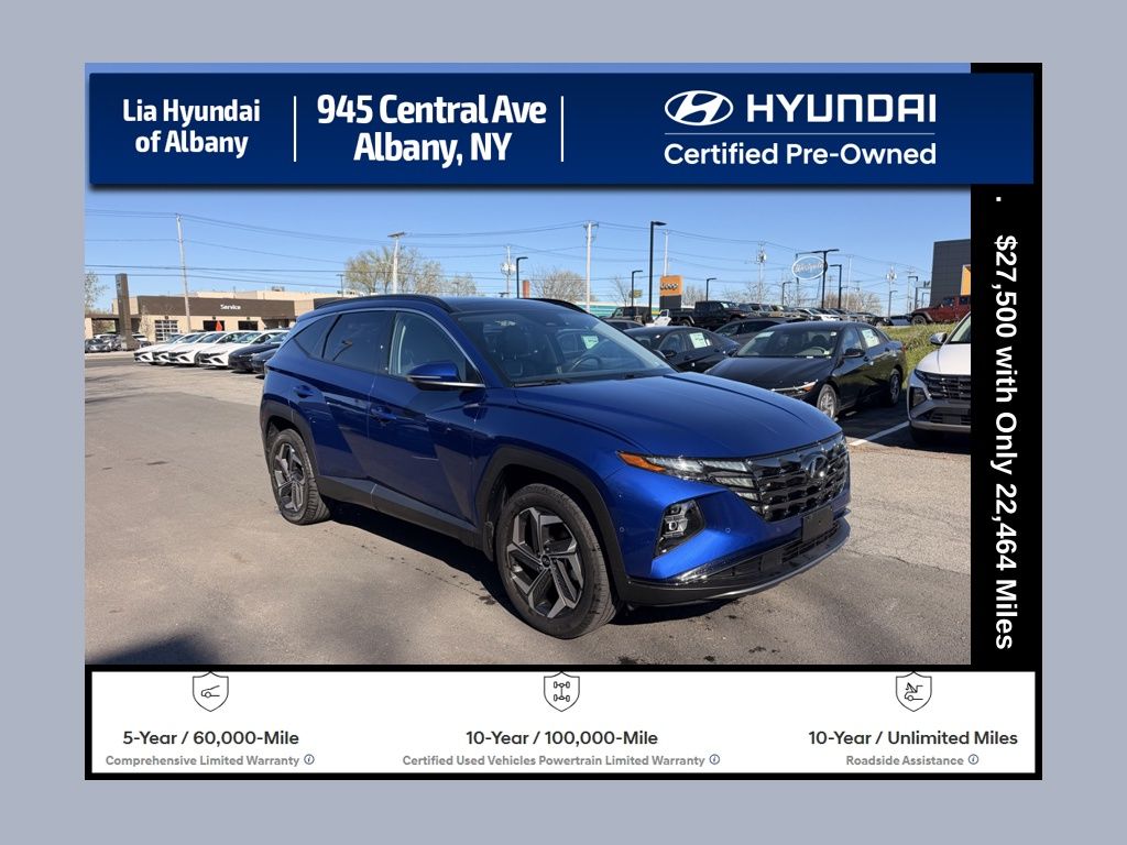 Intense Blue 2023 Hyundai Tucson Limited AWD SUV / Crossover All-Wheel Drive 8-Speed Automatic