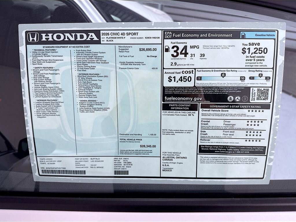 Thumbnail: 2026 Honda Civic - 9